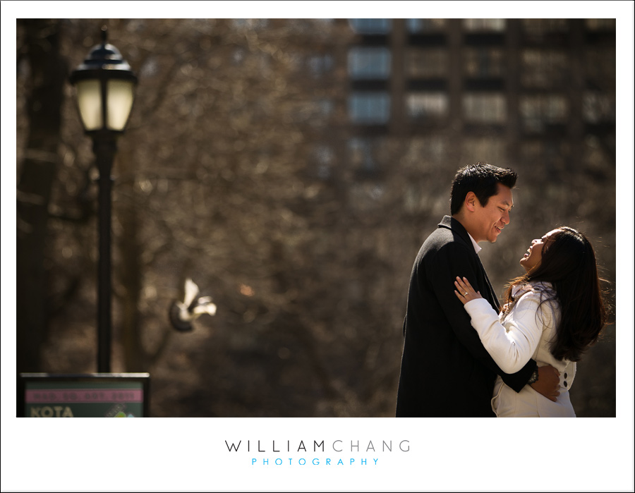 Madison Square Park Engagement Photos | Hazel + Marcelo