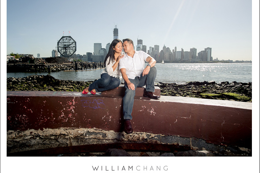 Liberty State Park Engagement Photos | Amy + Ross