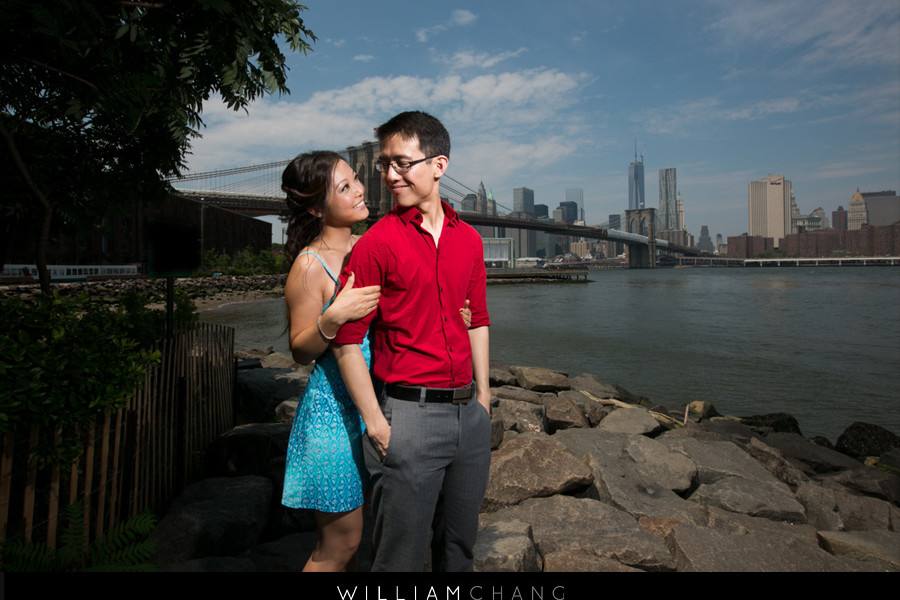 Brooklyn Bridge Park and Central Park engagement photos | Danielle + Adam