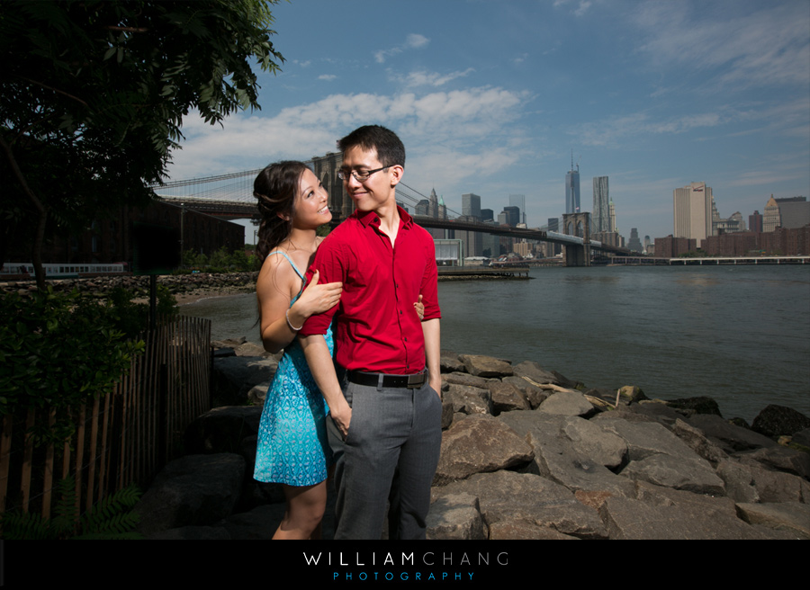 Brooklyn Bridge Park and Central Park engagement photos | Danielle + Adam