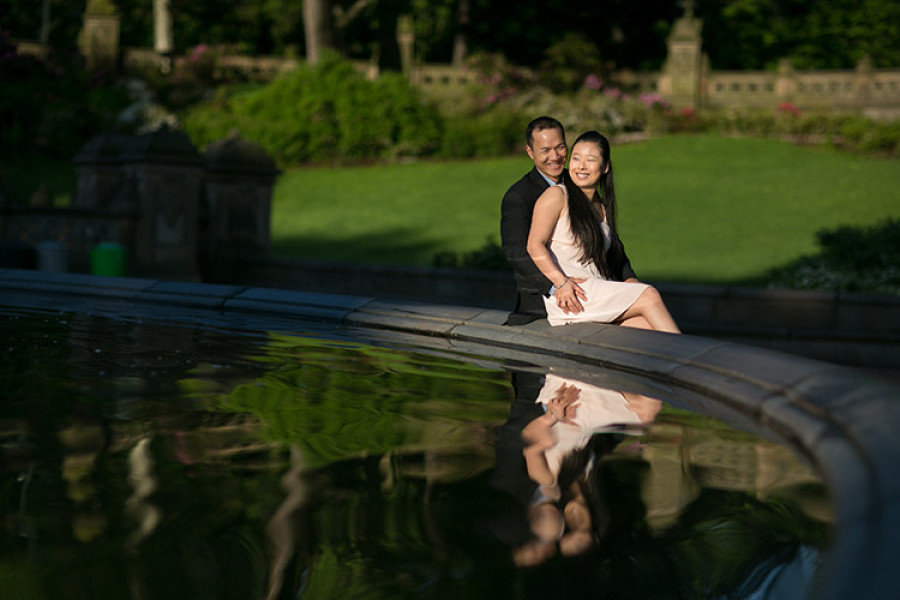 Central Park Engagement photos | Jenny + Rong