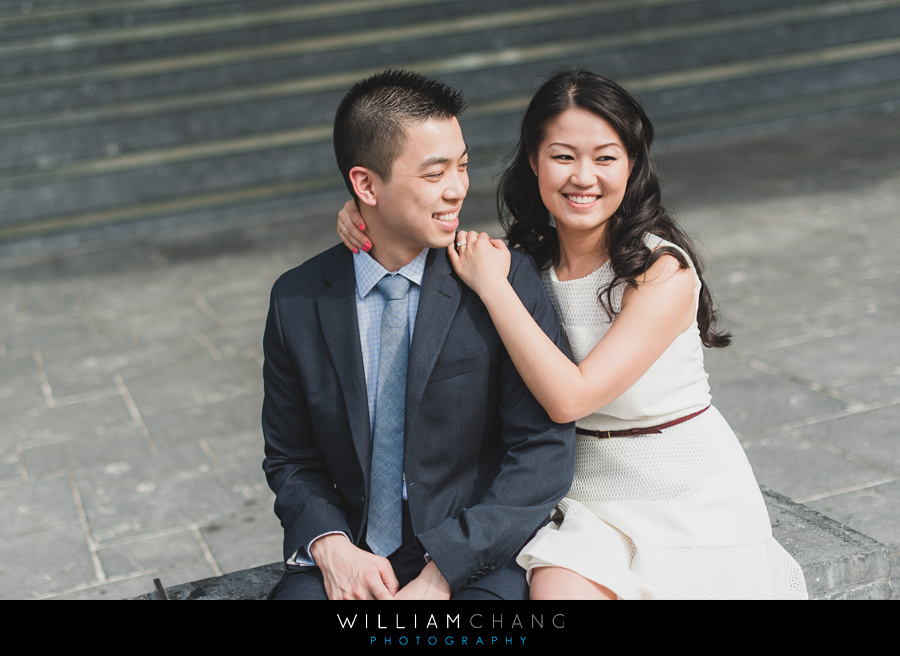 Battery Park and Stuyvesant High School engagement photos | Linda + David