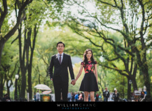 Central Park engagement photos